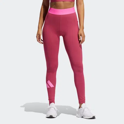 Adidas Originals (wmns) Adidas Tf Turf Adilife T Contrasting Colors Printing Logo Sports Training Gym Pants/trousers/ In Red