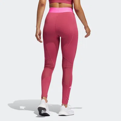Adidas Originals (wmns) Adidas Tf Turf Adilife T Contrasting Colors Printing Logo Sports Training Gym Pants/trousers/ In Red