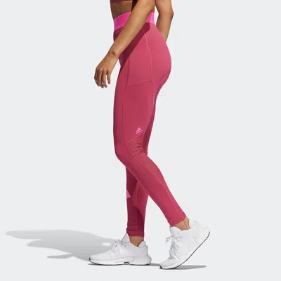 Adidas Originals (wmns) Adidas Tf Turf Adilife T Contrasting Colors Printing Logo Sports Training Gym Pants/trousers/ In Red