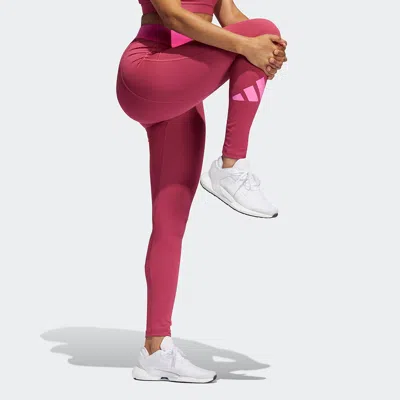Adidas Originals (wmns) Adidas Tf Turf Adilife T Contrasting Colors Printing Logo Sports Training Gym Pants/trousers/ In Red