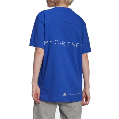 Adidas Originals (wmns) Adidas By Stella Mccartney Logo T-shirt 'blue White' In Multi