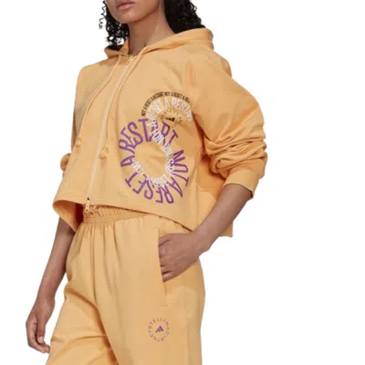 Adidas Originals (wmns) Adidas By Stella Mccartney Cropped Hoodie 'orange'