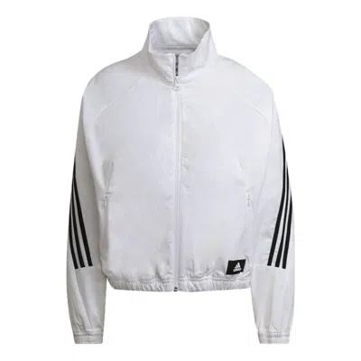 Adidas Originals (wmns) Adidas W Fi Wv Tt Stripe Sports Stylish Jacket White