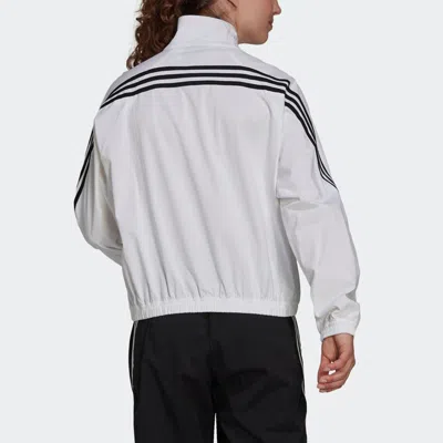 Adidas Originals (wmns) Adidas W Fi Wv Tt Stripe Sports Stylish Jacket White