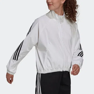 Adidas Originals (wmns) Adidas W Fi Wv Tt Stripe Sports Stylish Jacket White