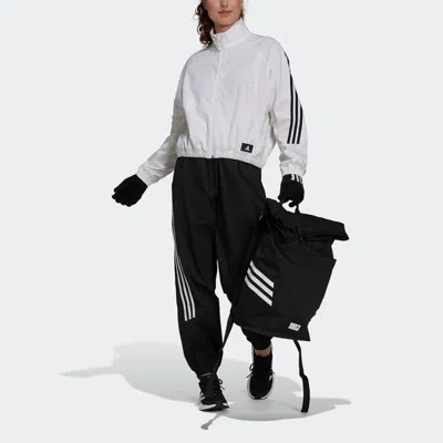 Adidas Originals (wmns) Adidas W Fi Wv Tt Stripe Sports Stylish Jacket White