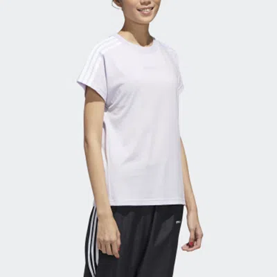 Adidas Originals (wmns) Adidas Neo Casual Sports Short Sleeve Purple White