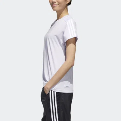 Adidas Originals (wmns) Adidas Neo Casual Sports Short Sleeve Purple White