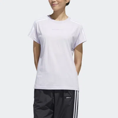 Adidas Originals (wmns) Adidas Neo Casual Sports Short Sleeve Purple White