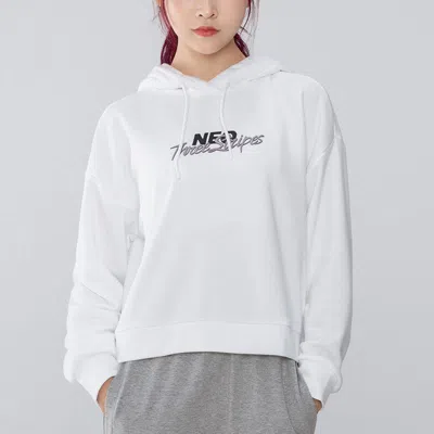 Adidas Originals (wmns) Adidas Neo Alphabet Logo Printing Sports Hoodie White