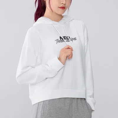 Adidas Originals (wmns) Adidas Neo Alphabet Logo Printing Sports Hoodie White