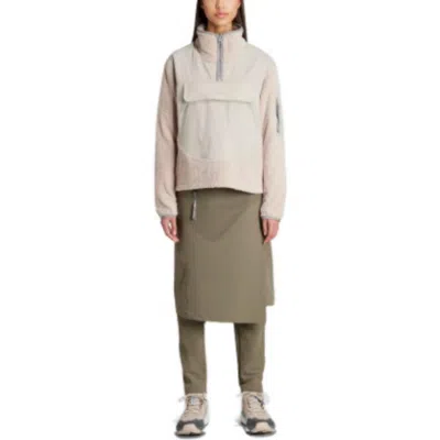 Adidas Originals (wmns) Adidas Terrex + And Wander Xploric Midlayer Top 'beige' In Neutral