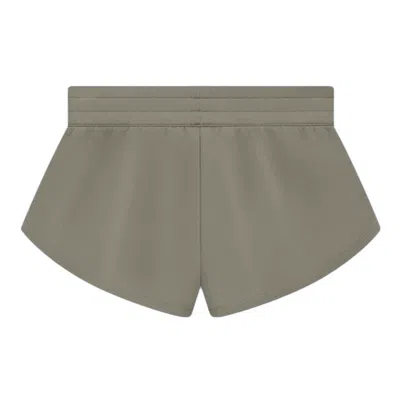 Adidas Originals (wmns) Adidas X Fear Of God Athletics Suede Fleece Shorts 'clay' In Green