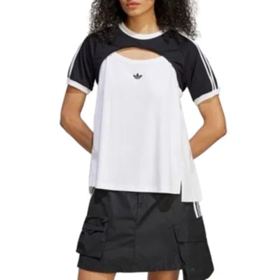 Adidas Originals (wmns)  R3cd Cali T-shirt 'black White' In Gray