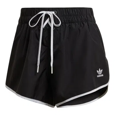 Adidas Originals (wmns) Adidas Always Original Sport Shorts Asia Sizing 'black White' In Brown