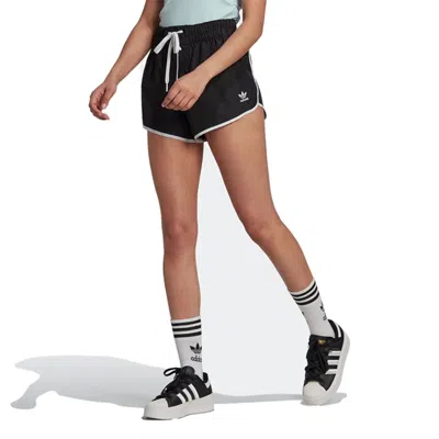Adidas Originals (wmns) Adidas Always Original Sport Shorts Asia Sizing 'black White' In Brown