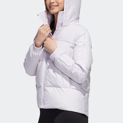Adidas Originals (wmns) Adidas Neo Hooded Down Puffer Jacket 'silver Dawn'