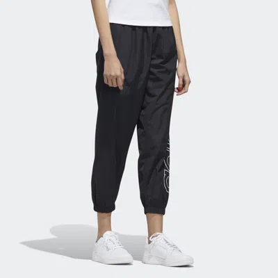 Adidas Originals (wmns) Adidas Neo Brlv Wvn Tp Logo Printing Sweatpants Black In Multi