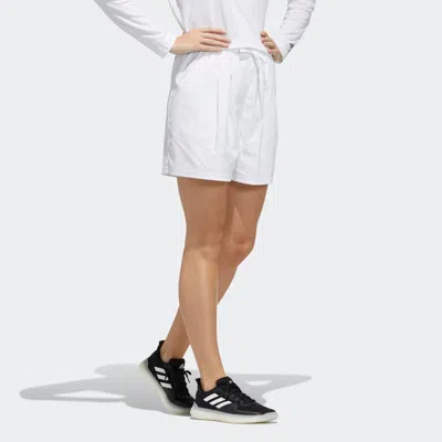Adidas Originals (wmns) Adidas Woven Sports Shorts White In Brown