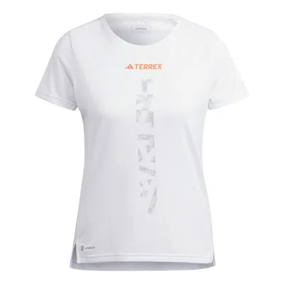 Adidas Originals (wmns) Adidas Terrex Agravic Trail Running T-shirt Asia Sizing 'white'