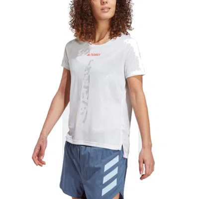 Adidas Originals (wmns) Adidas Terrex Agravic Trail Running T-shirt Asia Sizing 'white'