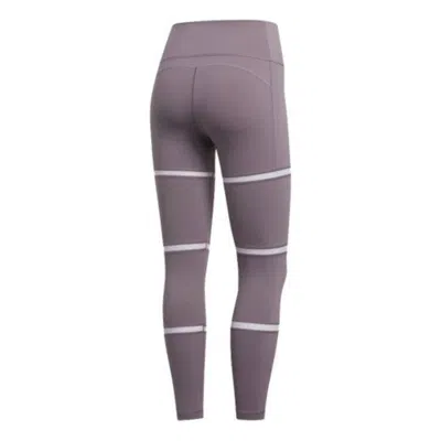 Adidas Originals (wmns) Adidas Believe This 2.0 Geo Mesh 7/8 Tights Asia Sizing 'purple White'