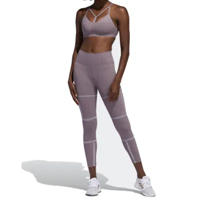 Adidas Originals (wmns) Adidas Believe This 2.0 Geo Mesh 7/8 Tights Asia Sizing 'purple White'