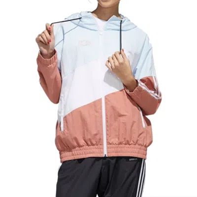 Adidas Originals (wmns) Adidas Neo Essential Game Windbreaker 'teal White Black' In Multi