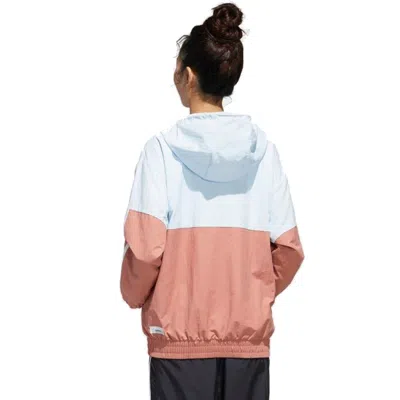 Adidas Originals (wmns) Adidas Neo Essential Game Windbreaker 'teal White Black' In Multi
