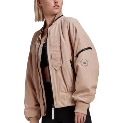 Adidas Originals (wmns) Adidas By Stella Mccartney Woven Bomber Jacket 'brown'
