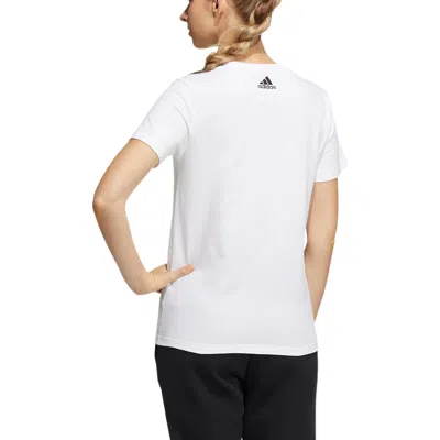 Adidas Originals (wmns) Adidas Ust  3 Bar T-shirt 'white Purple'