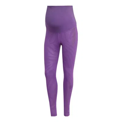 Adidas Originals (wmns) Adidas By Stella Mccartney Yoga Leggings For Expectant Mothers 'purple'