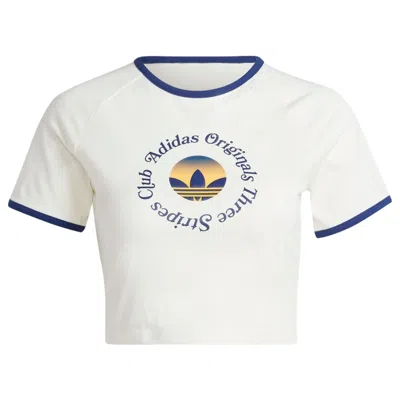 Adidas Originals (wmns)  Graphics Crop T-shirt Asia Sizing 'white'