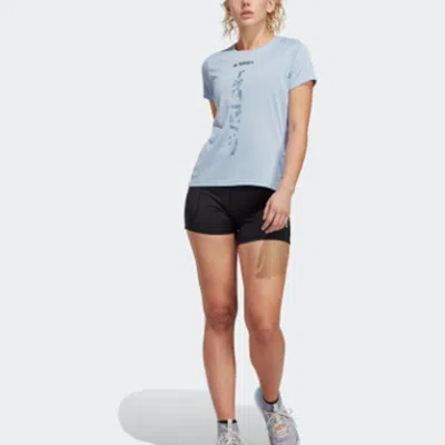 Adidas Originals (wmns) Adidas Terrex Agravic Trail Running Tee 'light Blue'