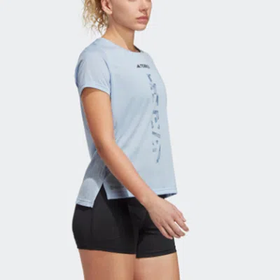 Adidas Originals (wmns) Adidas Terrex Agravic Trail Running Tee 'light Blue'