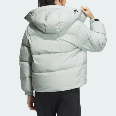 Adidas Originals (wmns) Adidas Puffy Down Jacket 'teal' In Green