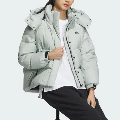 Adidas Originals (wmns) Adidas Puffy Down Jacket 'teal' In Green