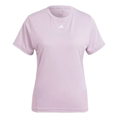 Adidas Originals (wmns) Adidas Designed For Training T-shirt Asia Sizing 'light Purple' In Pink