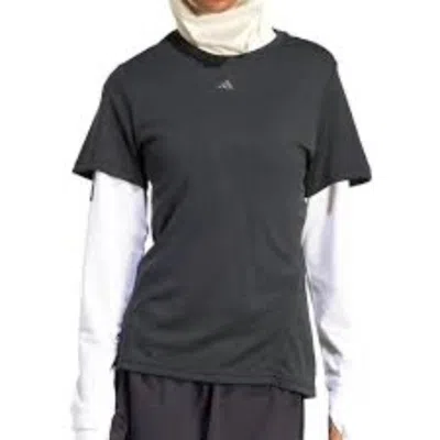 Adidas Originals (wmns) Adidas Designed For Training Heat.rdy Hiit T-shirt Asia Sizing 'black'