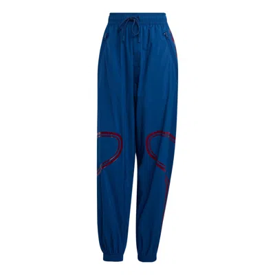 Adidas Originals (wmns) Adidas By Stella Mccartney Truepace Fitness Pants 'navy Red' In Blue