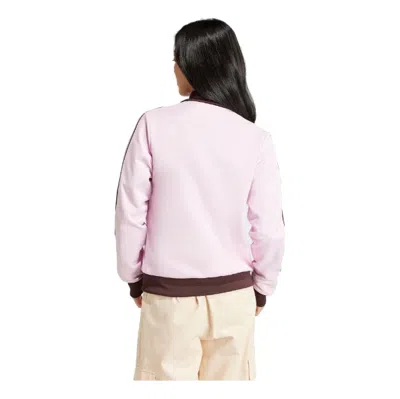 Adidas Originals (wmns)  Beckenbauer Track Top Asia Sizing 'pink Brown' In Multi