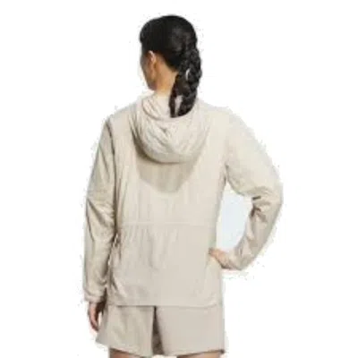 Adidas Originals (wmns) Adidas Lightweight Windbreaker Asia Sizing 'beige' In Gray