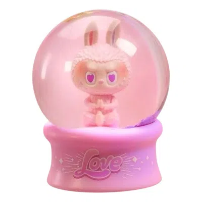 Pop Mart The Monsters Labubu Big Into Energy Crystal Ball 'love' In Pink