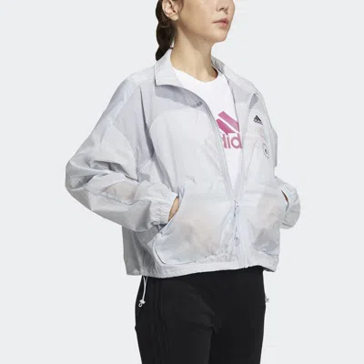 Adidas Originals (wmns) Adidas Track Top 'white' In Gray