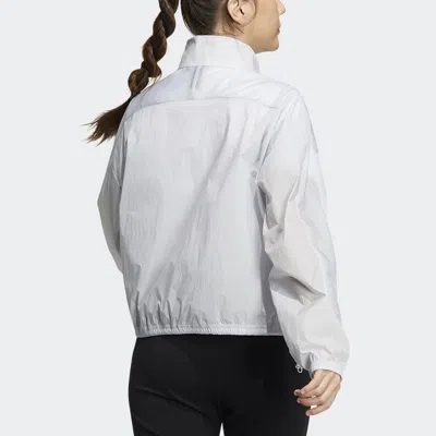 Adidas Originals (wmns) Adidas Track Top 'white' In Gray