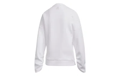 Adidas Originals (wmns) Adidas Crew Dk Emby Loose Sports Pullover White