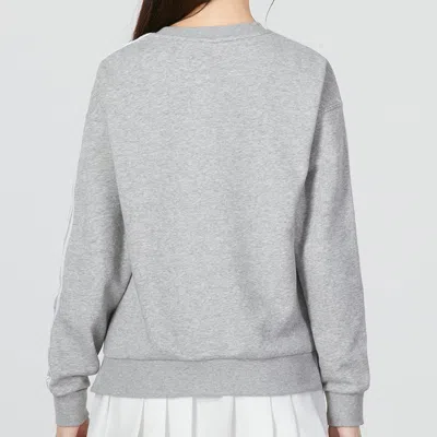 Adidas Originals (wmns) Adidas Mh 3-stripes Sweatshirts 'grey' In Gray