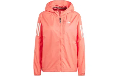 Adidas Originals (wmns) Adidas Own The Run Jacket Asia Sizing 'pink' In Orange