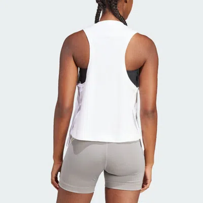 Adidas Originals Womens Adidas Stella Mccartney Logo Tank Top In White