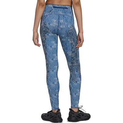 Adidas Originals (wmns) Adidas By Stella Mccartney Truepace Running Cold.rdy Leggings 'teal' In Blue